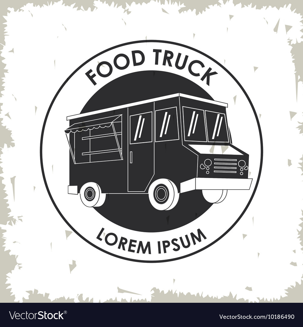 Truck fast food icon graphic