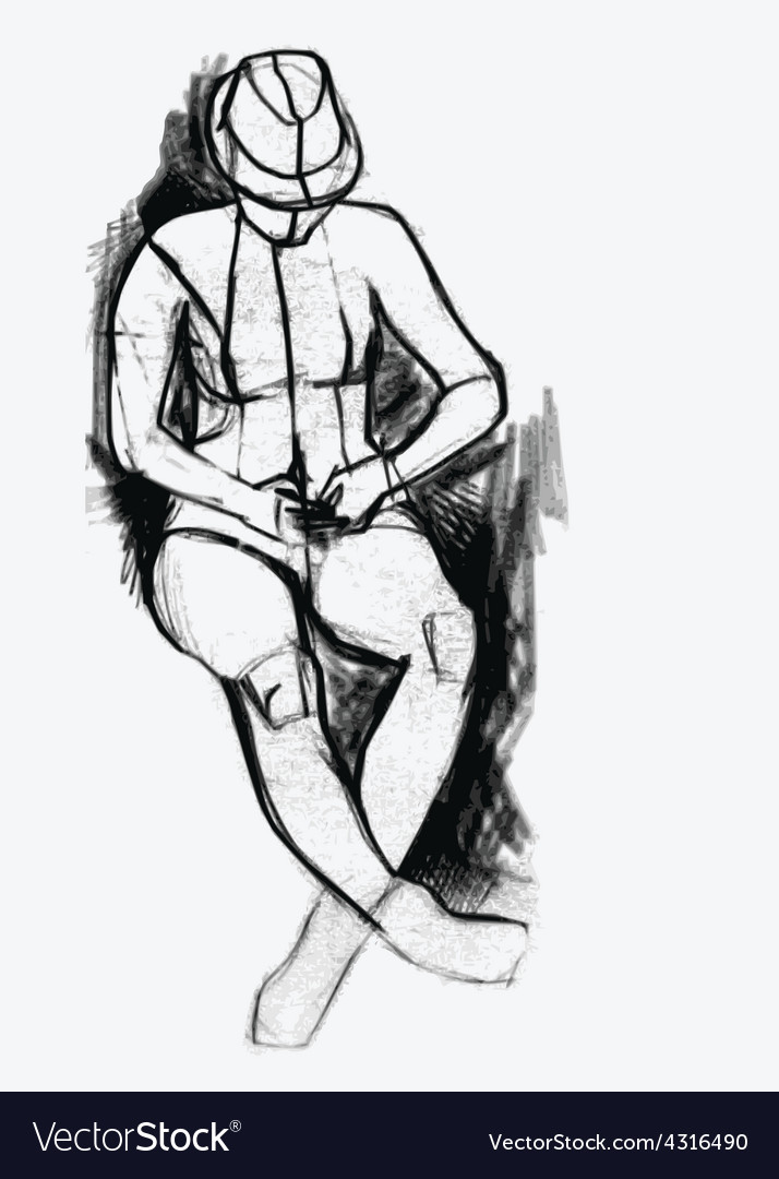 Woman drawing