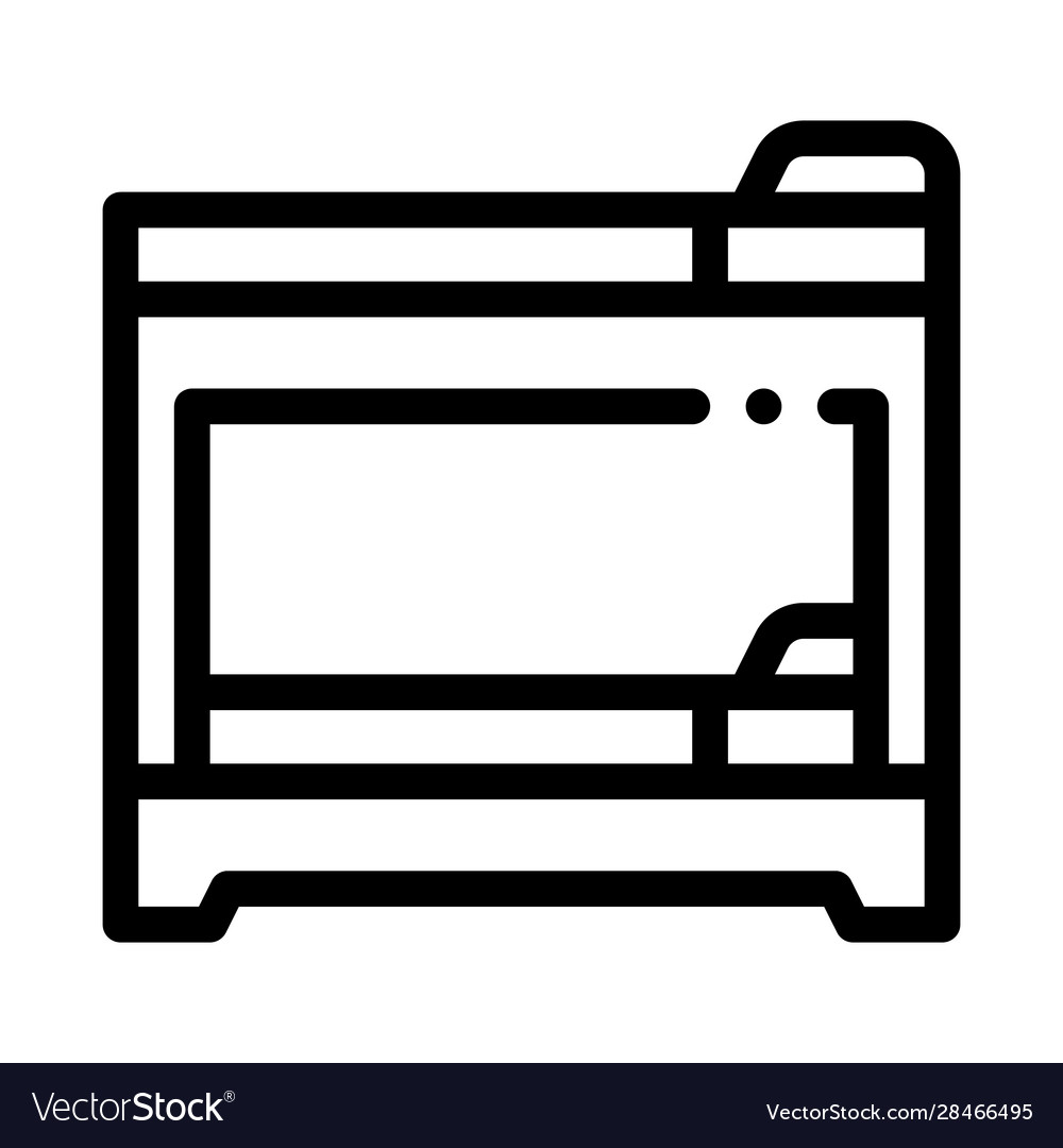 Bunk bed sleeping time icon outline