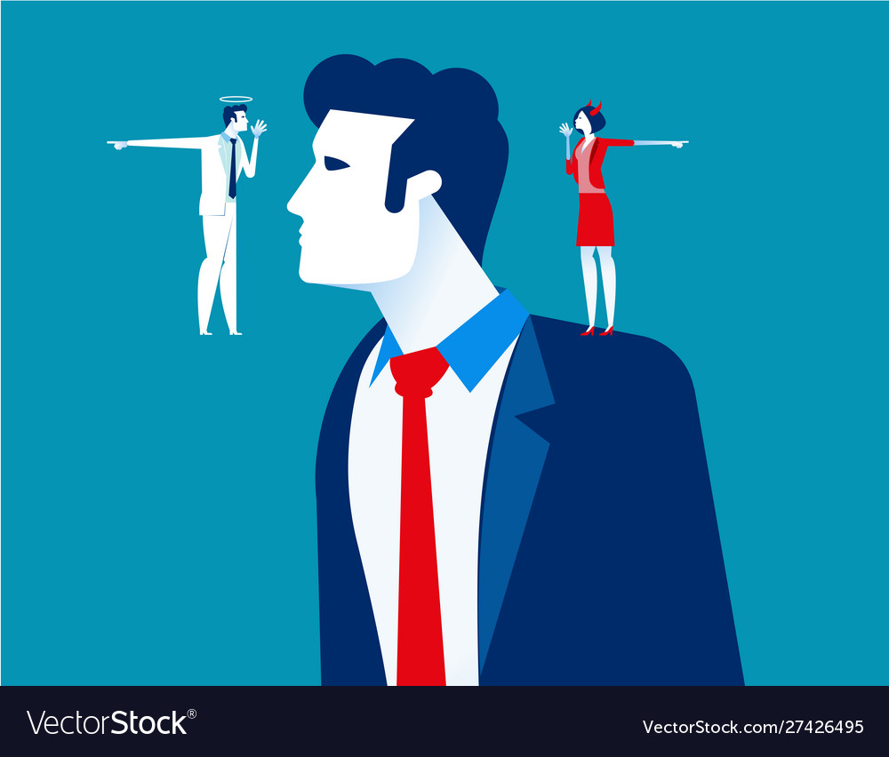 Decision making business people concept Royalty Free Vector