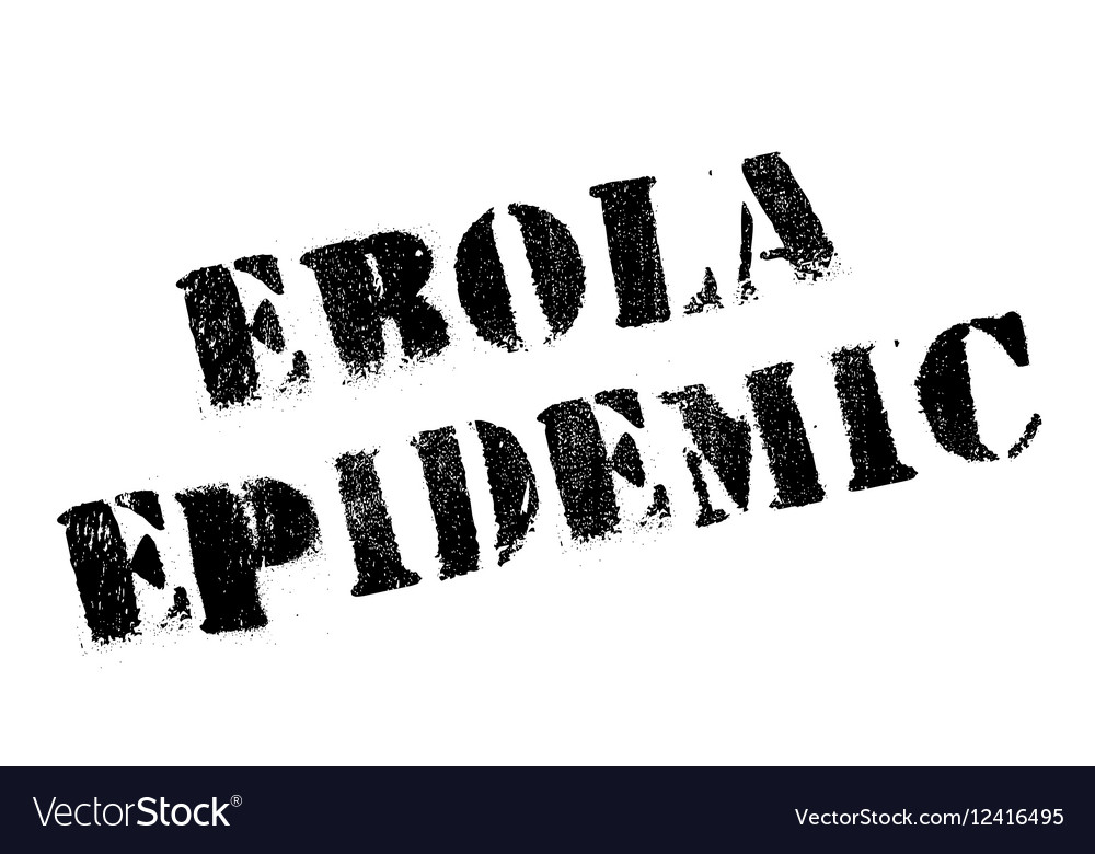 Ebola epidemic rubber stamp Royalty Free Vector Image