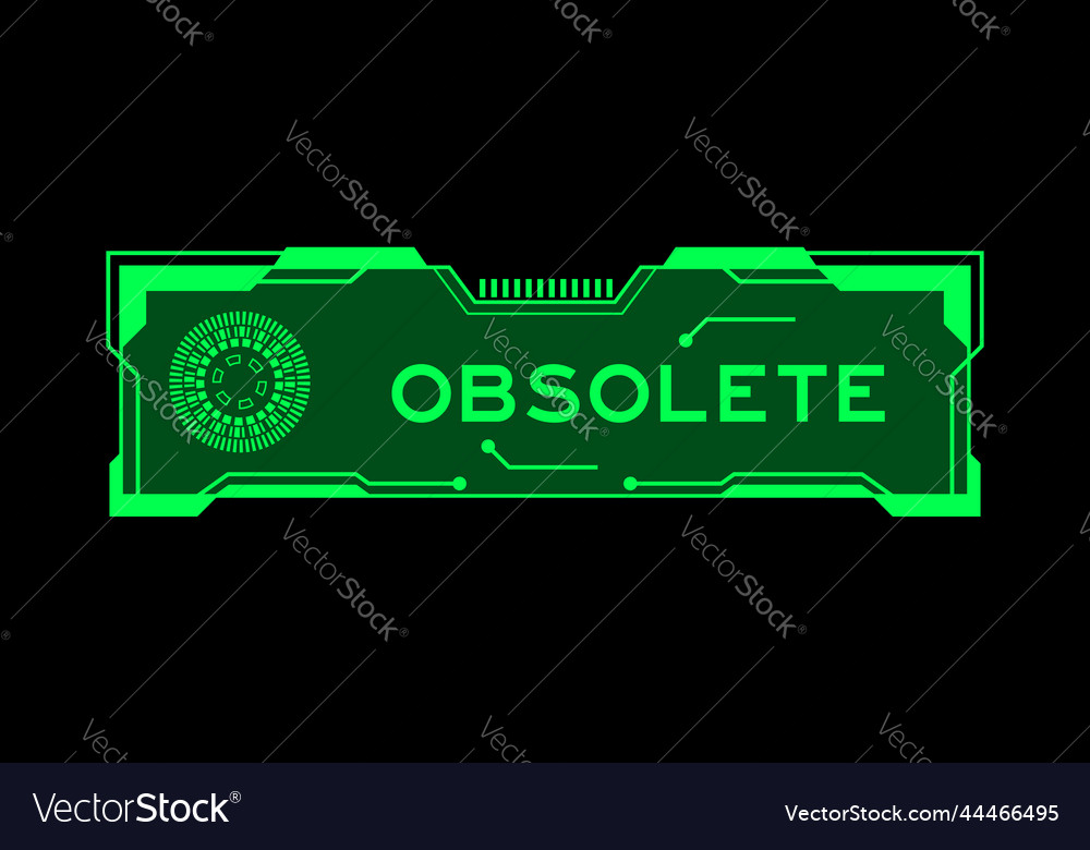 Green color of futuristic hud banner that have