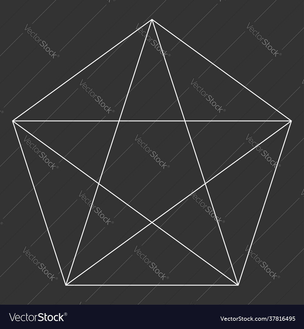 Interlocking interconnect polygon shape element vector image Interlocking interconnect polygon shape element