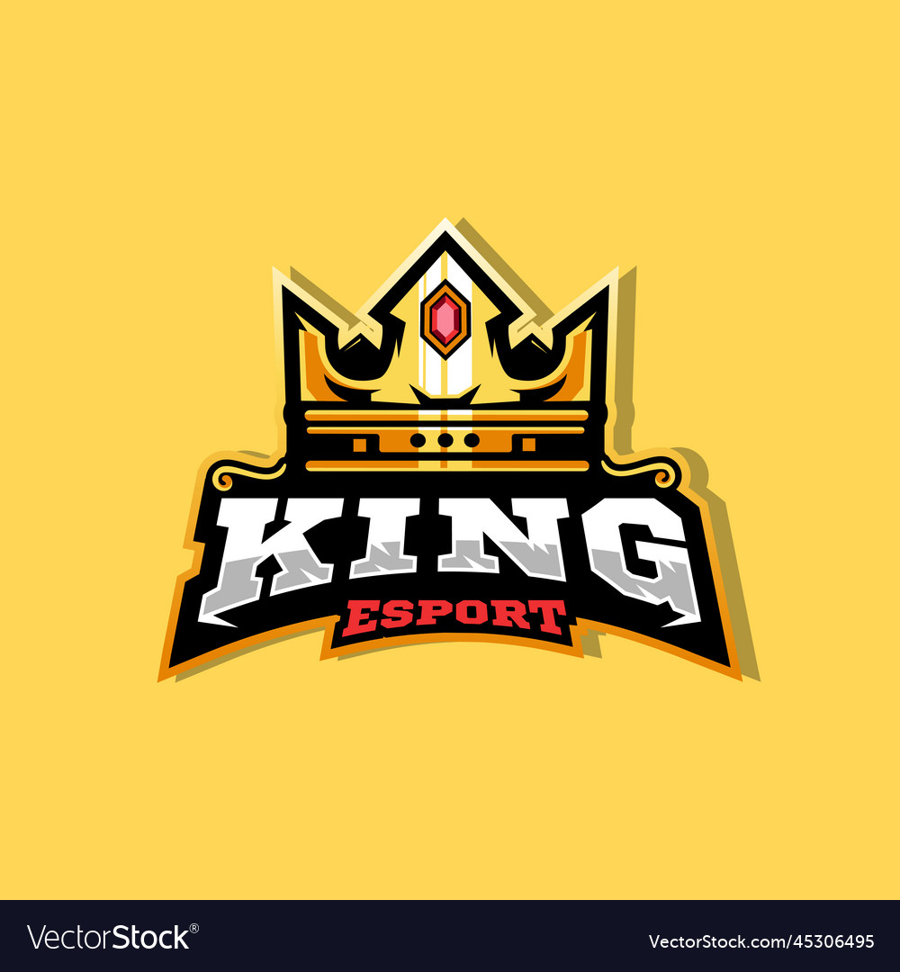 King esport logo Royalty Free Vector Image - VectorStock