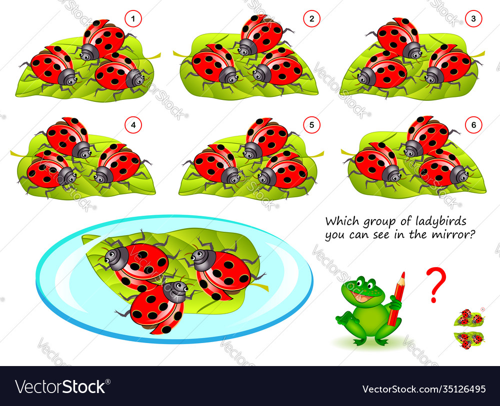 Logical puzzle game for children and adults which Vector Image