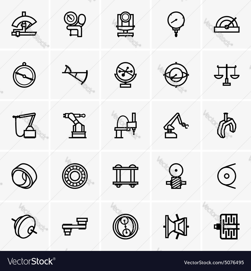 Robotics and Machinery Icons