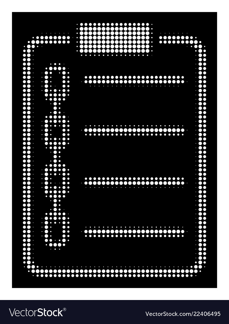 White halftone blockchain contract icon vector image White halftone blockchain contract icon