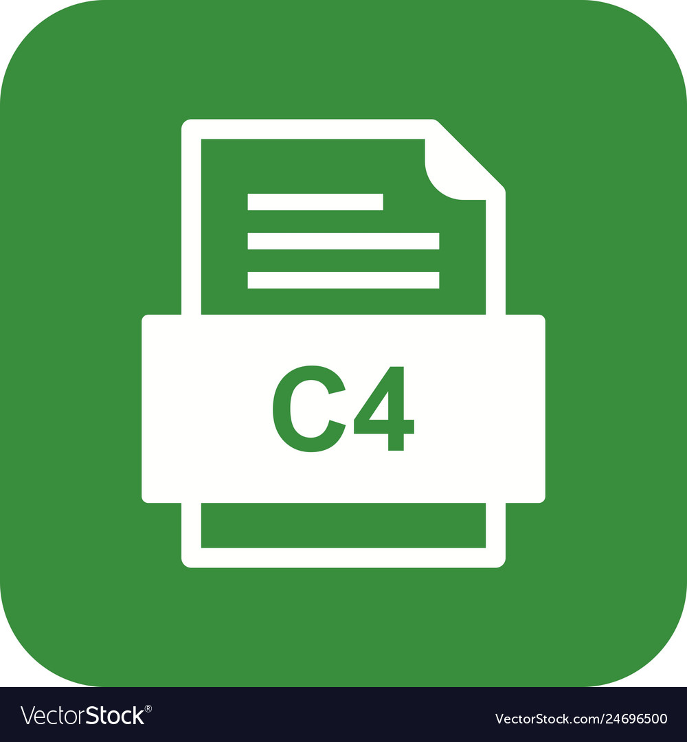 C4 file document icon