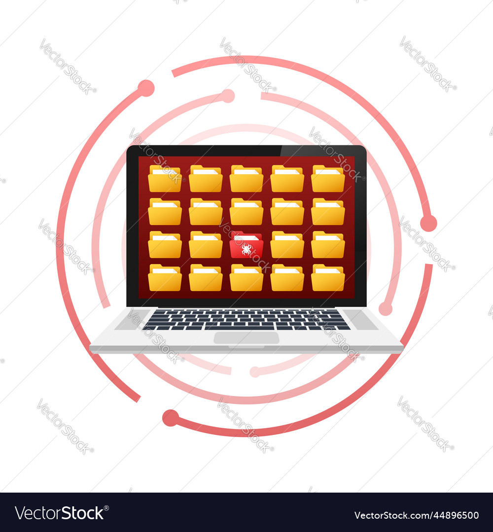 Computer virus infect files malware hacker