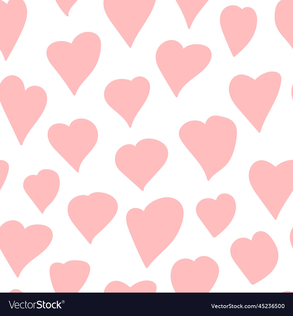 Pink hearts pattern