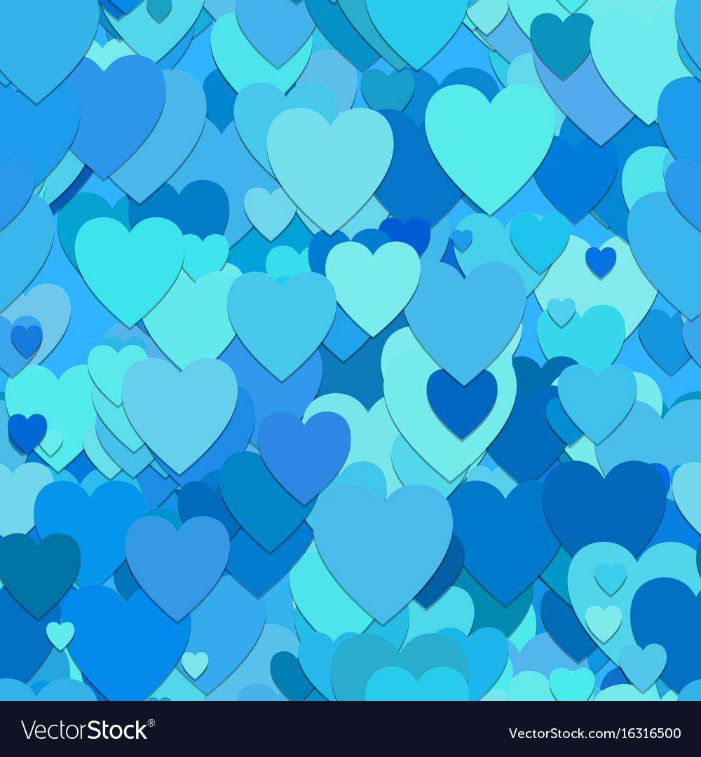 Seamless random heart pattern background - design
