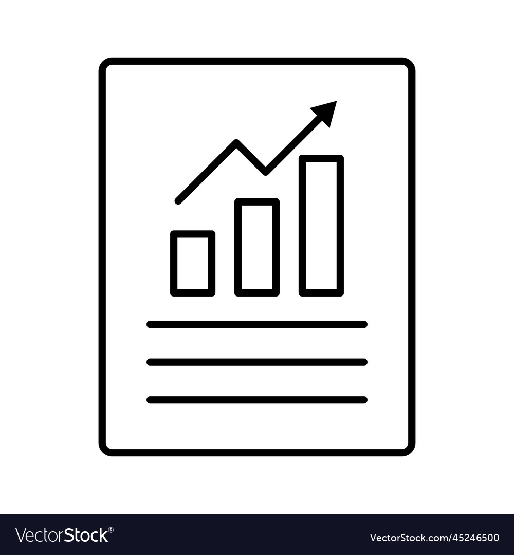 Statistical data icon or bar graph