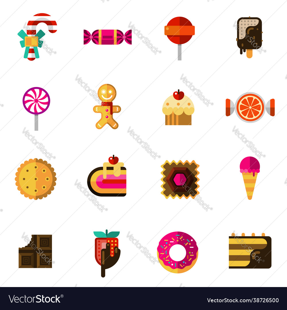 Sweets icons set