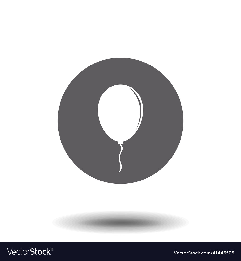 Balloon icon filled flat sign solid pictogram