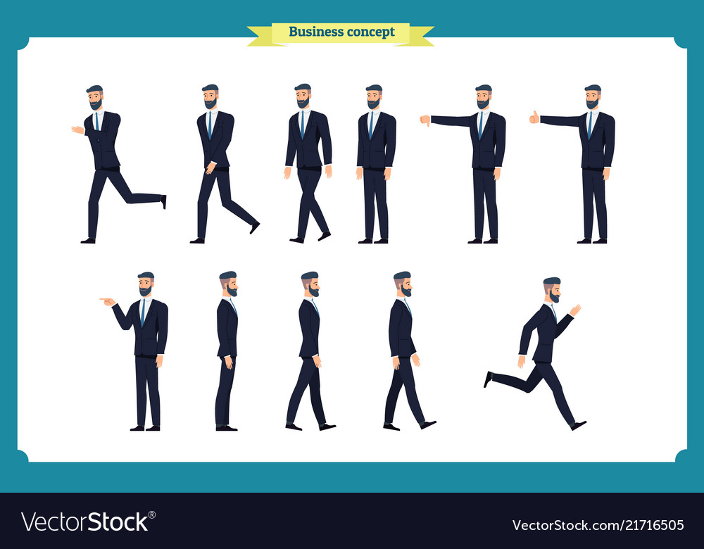 Businessmen in Motion