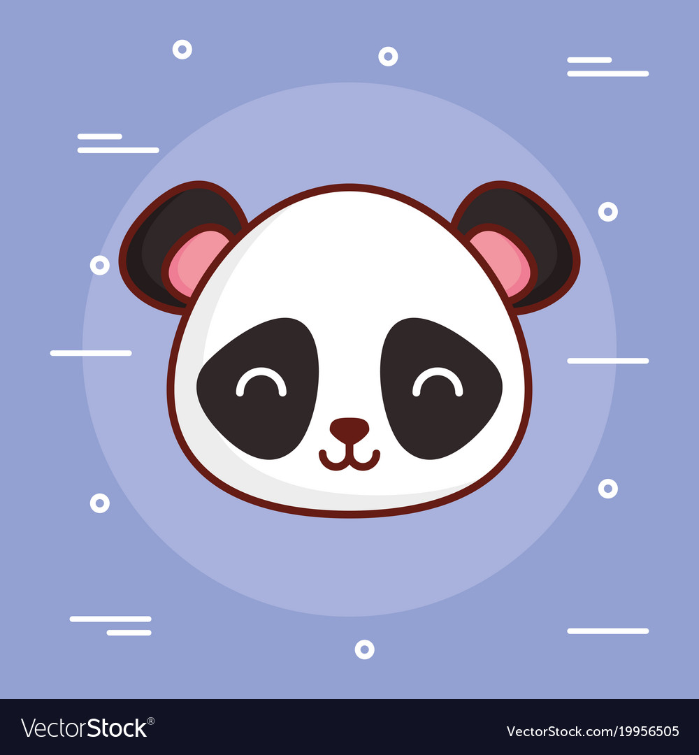 panda bear kawaii cute animal icon Stock Vector Image & Art - Alamy