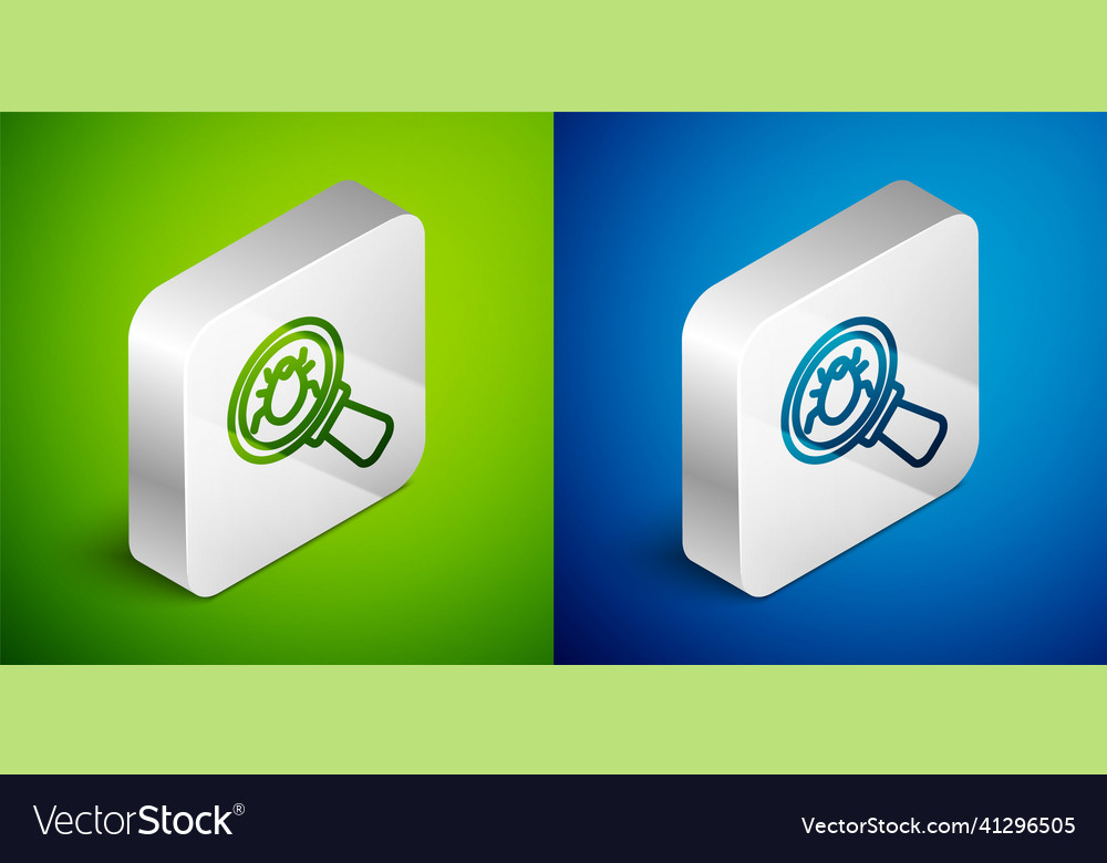Isometric line system bug concept icon isolated vector image Isometric line system bug concept icon isolated