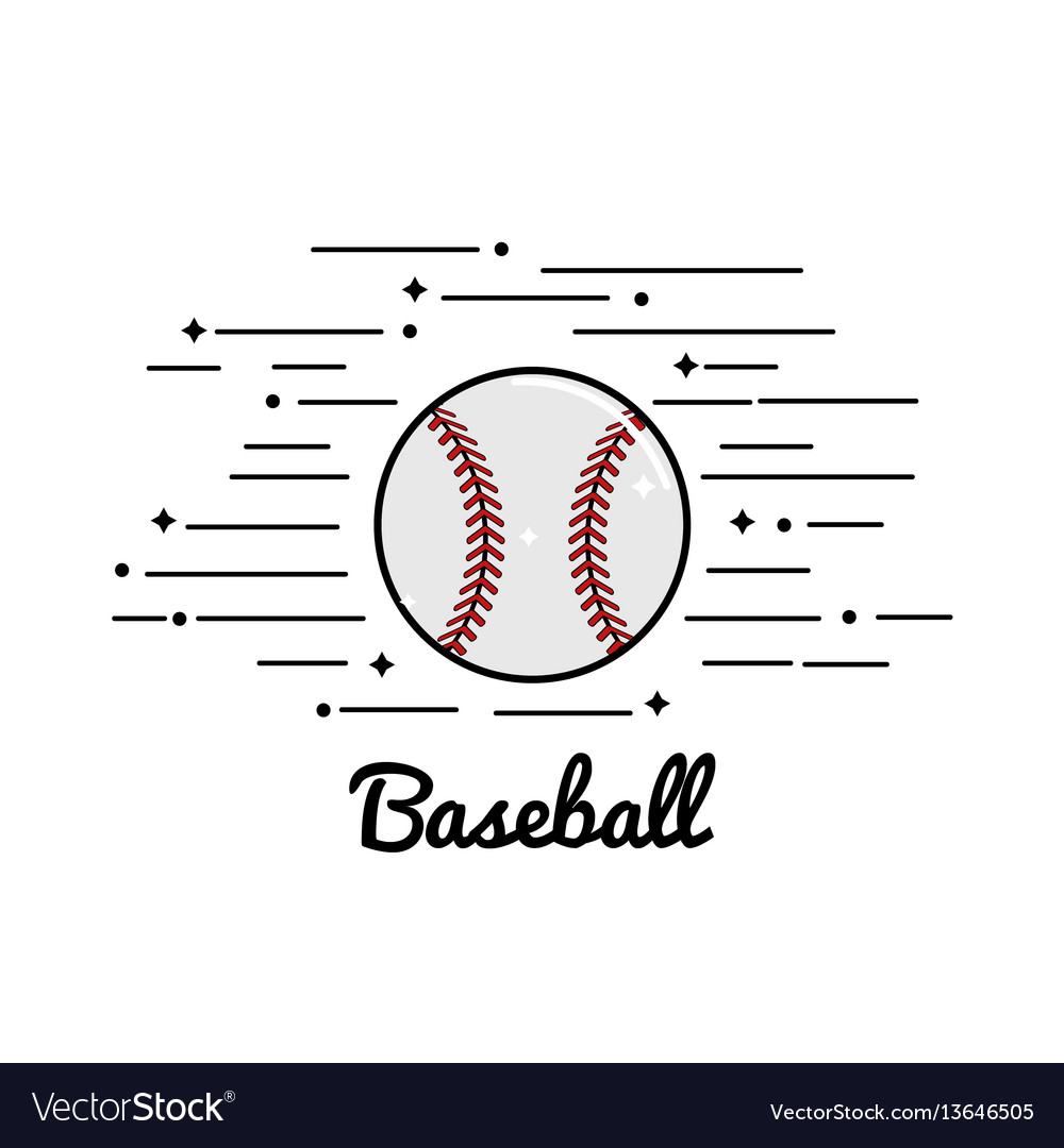 Symbol baseball play icon Royalty Free Vector Image