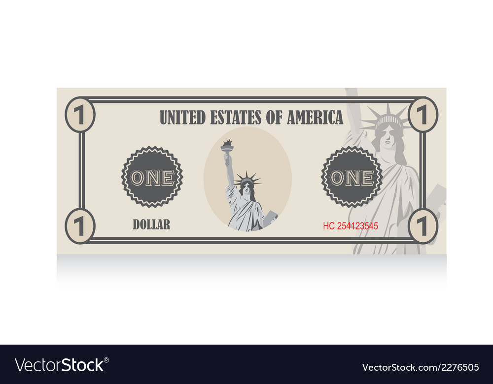 United States Dollar Royalty Free Vector Image