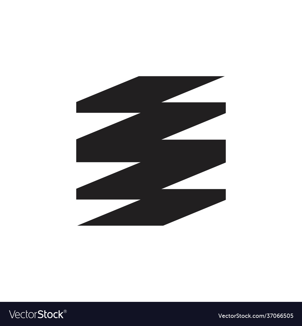 Zigzag abstraktes Design-Logo