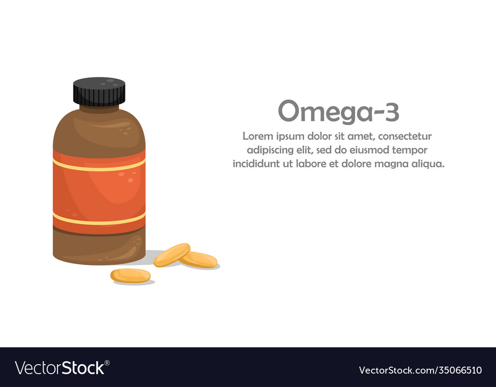 A bottle fish oil capsules biologically active