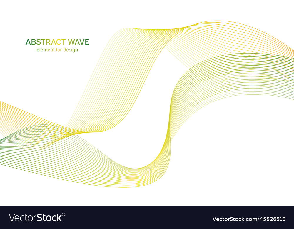 Abstract colorful wave element for design vector image Abstract colorful wave element for design