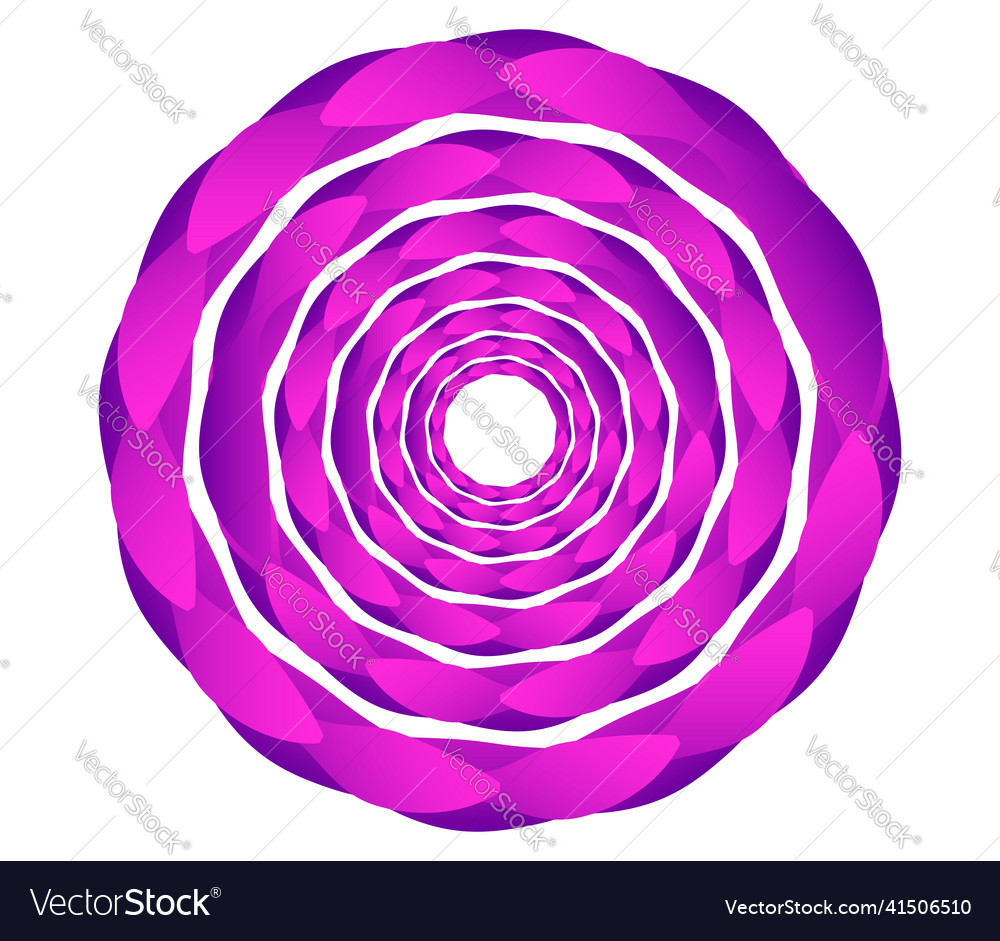 Abstract geometric circle ring design element