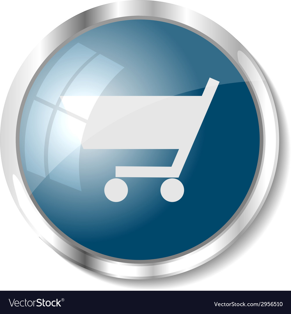 Blue web button