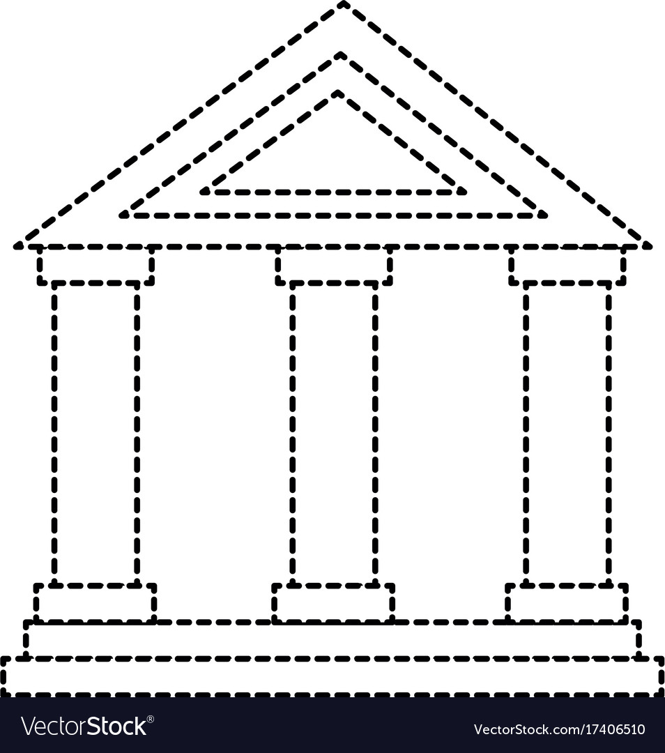 Building with columns icon