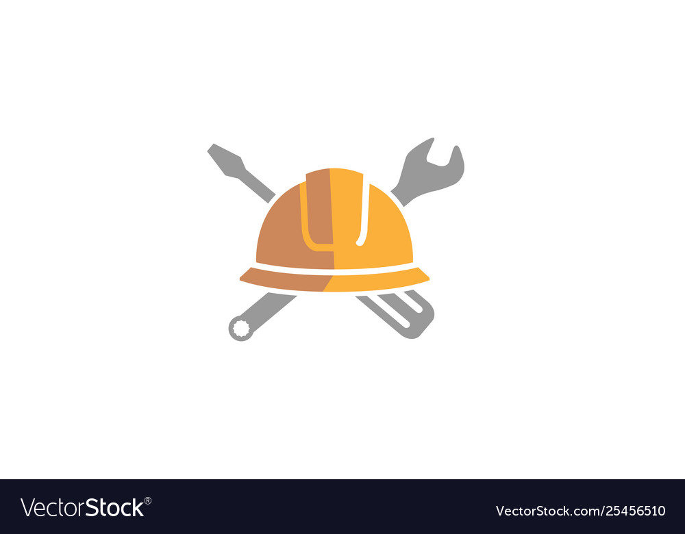 Bauingenieur Logo - Schlüssel & Helm