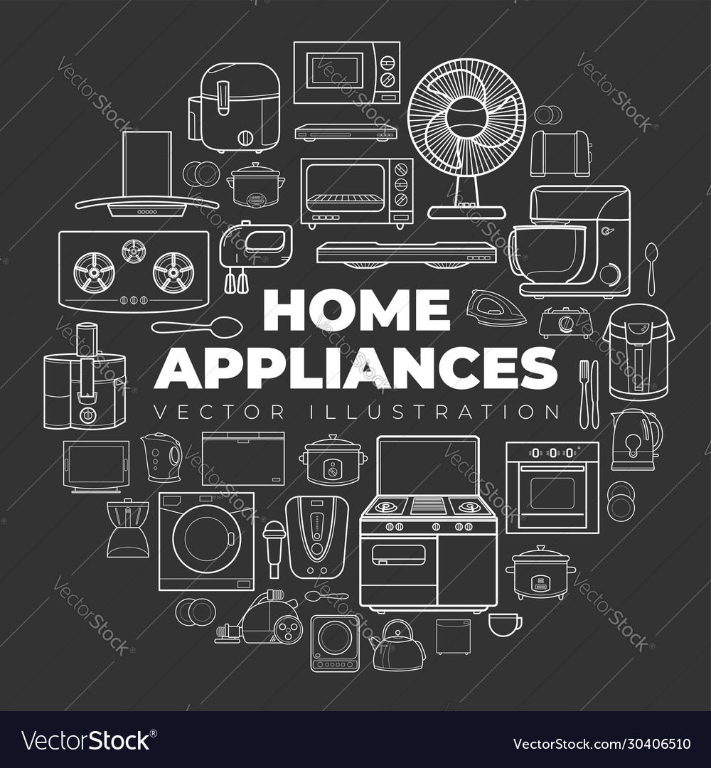 Home appliance icons