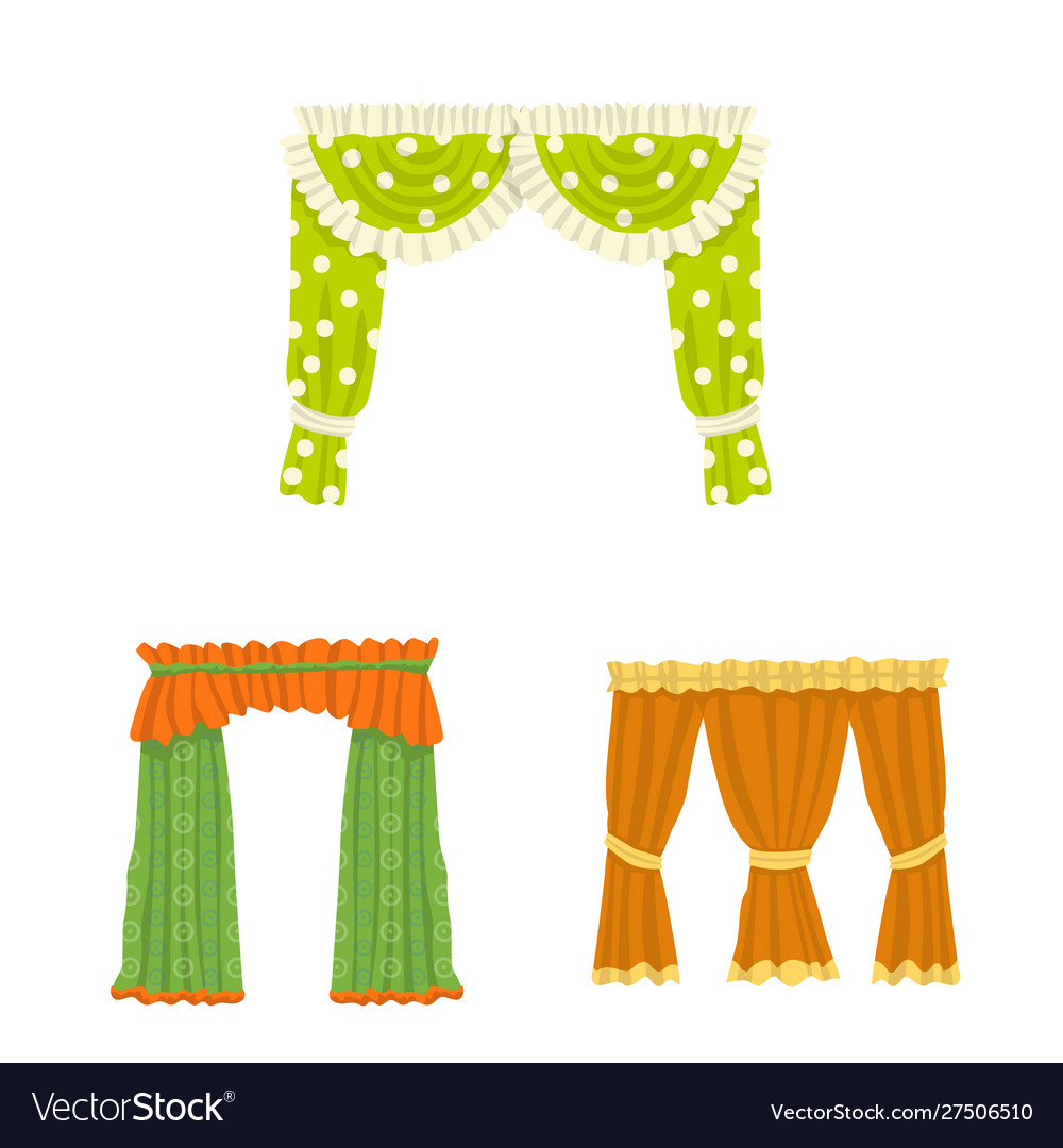 Lambrequin And Drapery Logo Royalty Free Vector Image