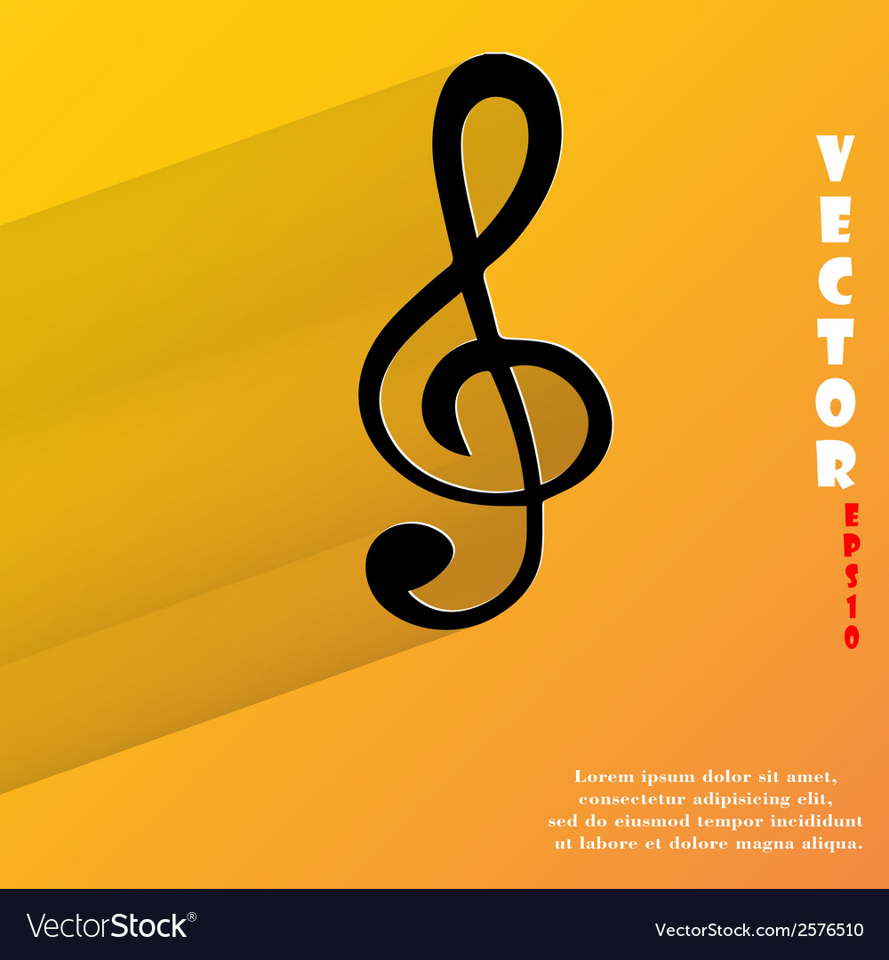 Music elements notes web icon flat design
