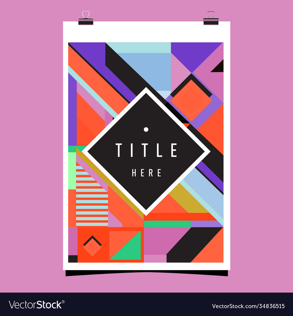 Abstract colorful geometric pattern background Vector Image Abstract colorful geometric pattern background