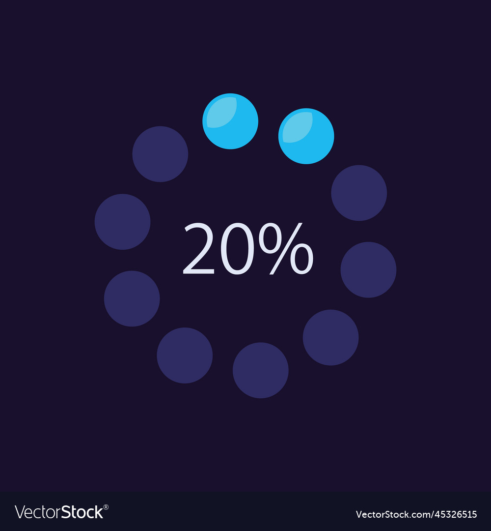 Circular dot progress infographic chart design Vector Image