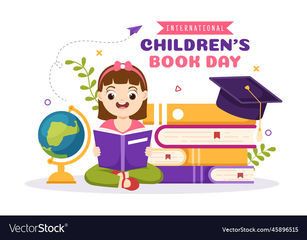 International Children Book Day On April 2 Vector Image international-children-book-day-on-april-2-vector-image