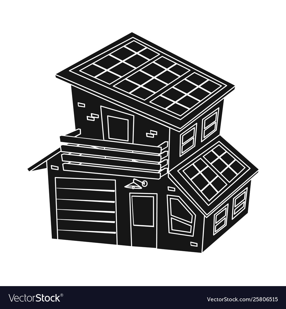 Isolated object building and battery icon set