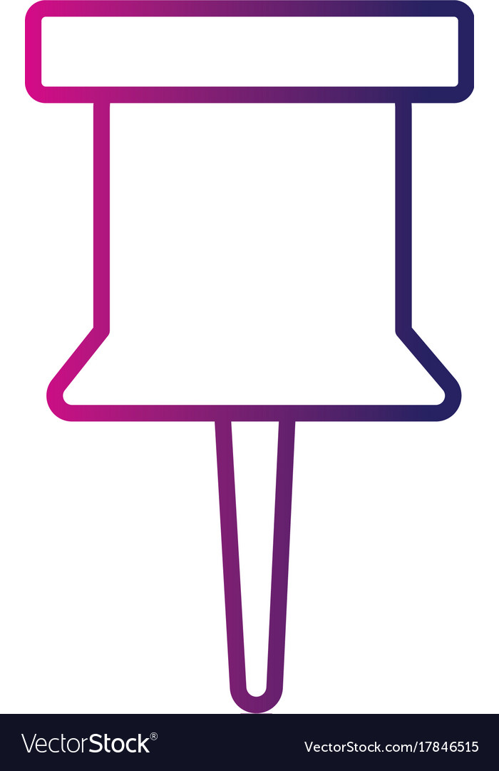 Line pin button symbol design icon