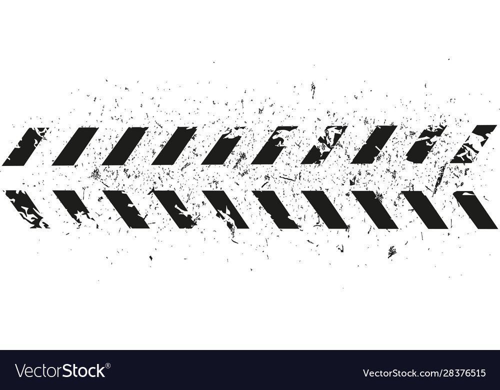 Print textured tire track design element Vector Image Print textured tire track design element