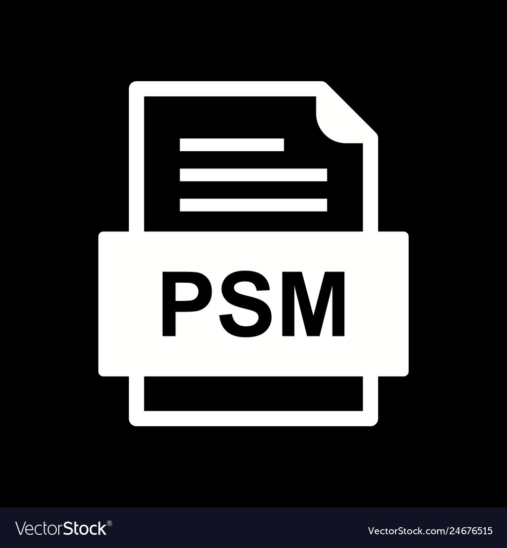 Psm file document icon