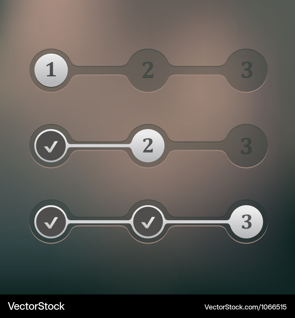 Simple Progress Vector Steps progress Royalty Free Vector Image - VectorStock