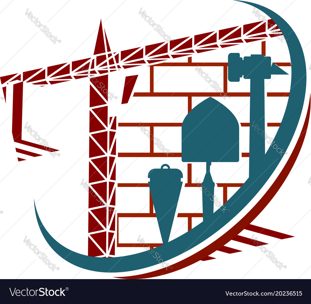 Symbol for construction Royalty Free Vector Image