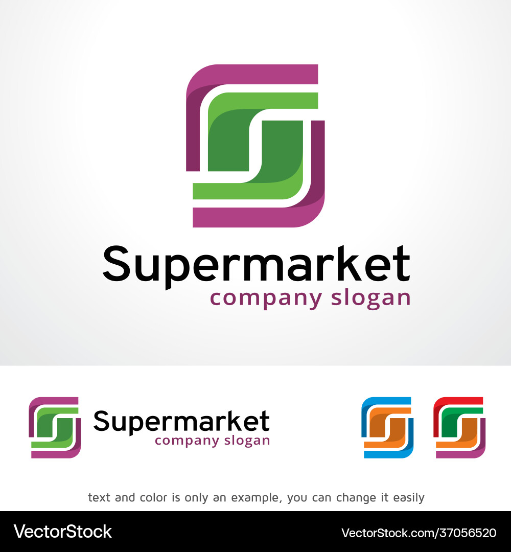 Abstract logo template Royalty Free Vector Image