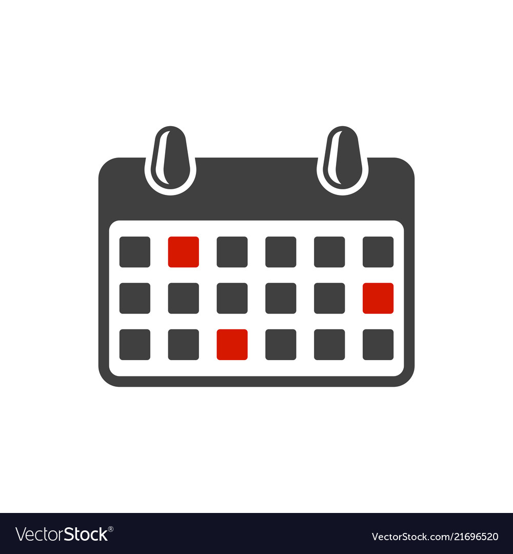 Calendar icon with the selected dates