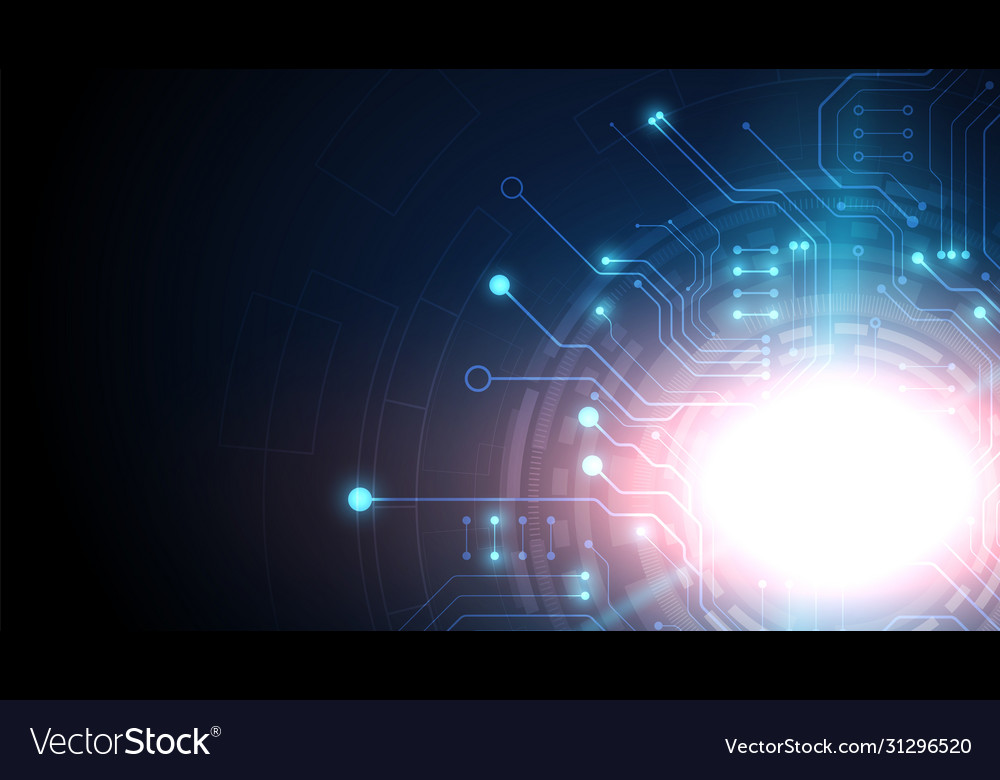 Circuit technology background with hi-tech digital vector image Circuit technology background with hi-tech digital