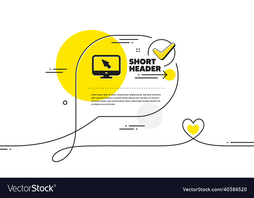 Computer or monitor icon mouse cursor sign Vector Image Computer or monitor icon mouse cursor sign