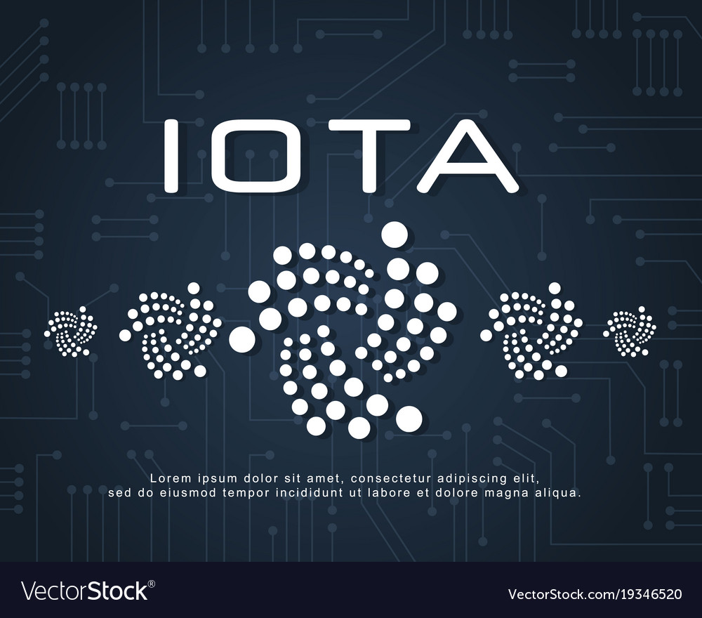 Design blockchain iota background style