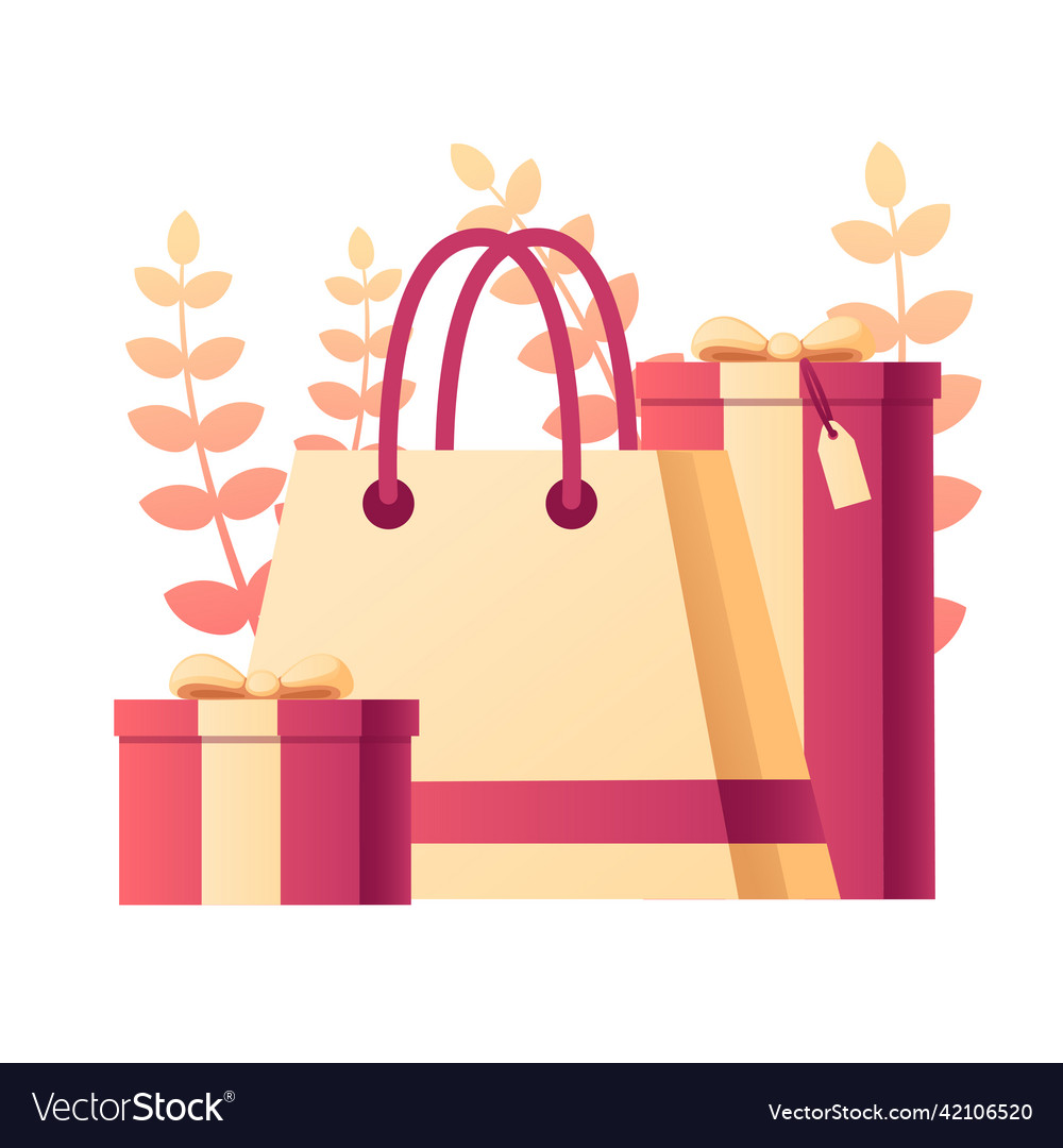 Gift box with abstract soft colour pattern