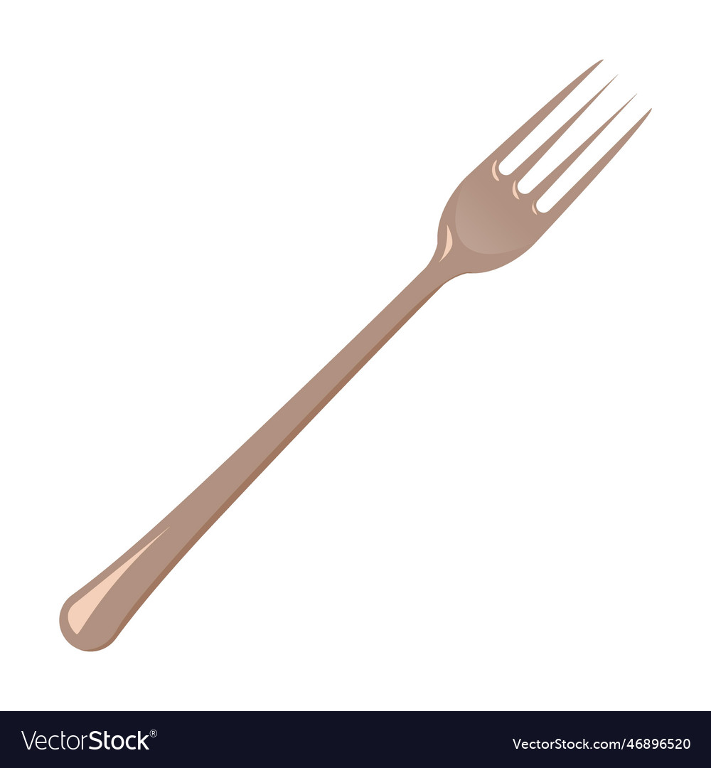 Kitchen fork utensil and tool Royalty Free Vector Image