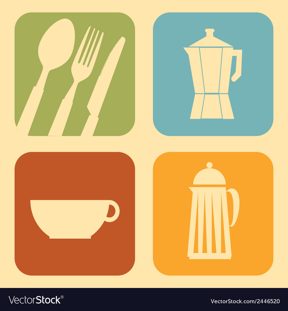 Menu design over cream background